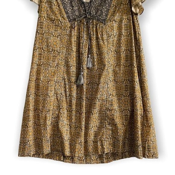 Anthropologie Astrid tunic mini dress Size XS in black motif. New with tag - Picture 7 of 14